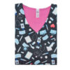 Women's Black Medical Scrub Top – Sleek & Modern