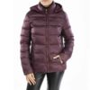 Puffer Jacket for Women Long Sleeve Zipper with Hood Fateh