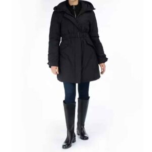 Fashion Puffer Jacket for Women Long Sleeve Zipper Jooti