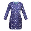 Women's Blue Medical Scrub Top – Vibrant & Functional
