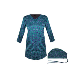 Women’s Blue V-Neck Scrub Top – Classic & Comfortable