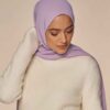 Lilac Chiffon Shayla Hijab for Women