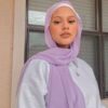 Lilac Chiffon Shayla Hijab for Women