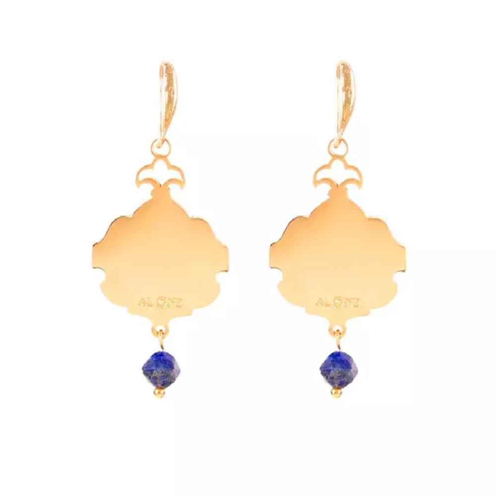 Persian Earrings Gold Plated for Women Eslimi