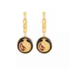 Persian Earrings Gold Plated for Women Pomegranate Anar
