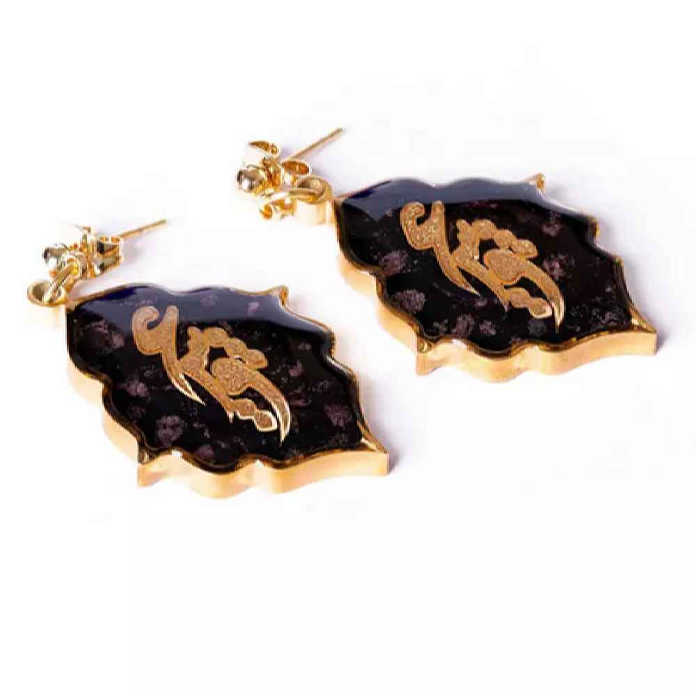 Persian Earrings Gold Plated for Women Eshgh