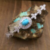 Silver Bracelet with Turquoise Gemstone for Women Hana