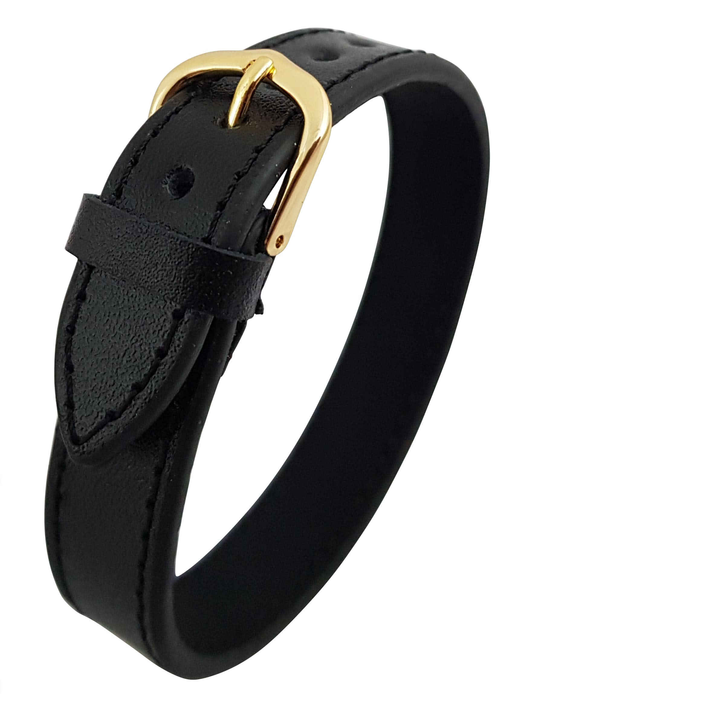 Persian Leather Bracelet for Men and Women – Black Jane Man