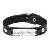 Persian Leather Bracelet for Men and Women - Black Dava