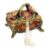 Polyester Jewelry Box Handcrafted With Vintage Style