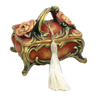 Polyester Jewelry Box Handcrafted With Vintage Style