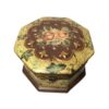 Porcelain Jewelry Box Handcrafted With Cream Vintage Style