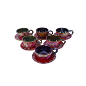 Persian Teacup Set with Saucer – Rose Ceramic Design