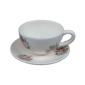 Persian Teacup with Saucer – Garden Ceramic Design