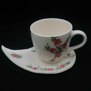 Persian Teacup with Saucer – Hiva Ceramic Design