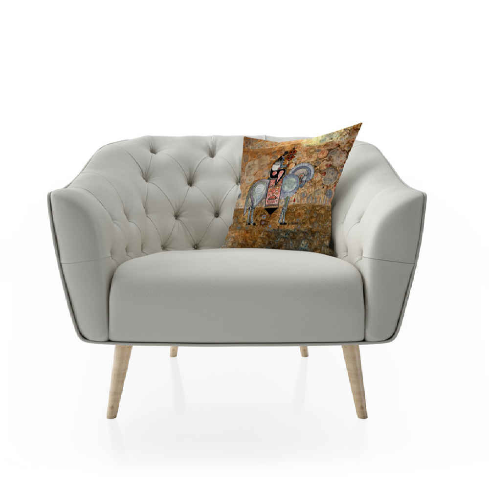 Stunning Cushion Cover – Persian Printed Soldier Design