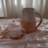 Set of Handcrafted Pottery Pitcher & Cups Taher