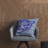 Persian Velvet Cushion Cover - Poetry Design (Set of 2)