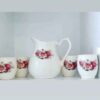 Set of Handcrafted Pottery Pitcher & Cups Set Model Sabalan
