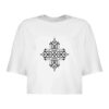 Women's Short Sleeve Crop Top Model Neda