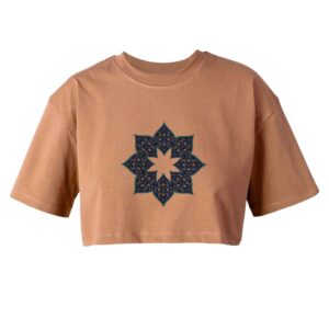 Women’s Short Sleeve Crop Top Model Behoosh