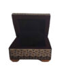 Handcrafted Wooden Jewelry Box with Persian Khatam Green Flower