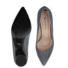 Women's Leather High Heels Shoes Model Gisha