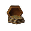 Handcrafted Wooden Jewelry Box with Persian Khatam Floral Design (x2)