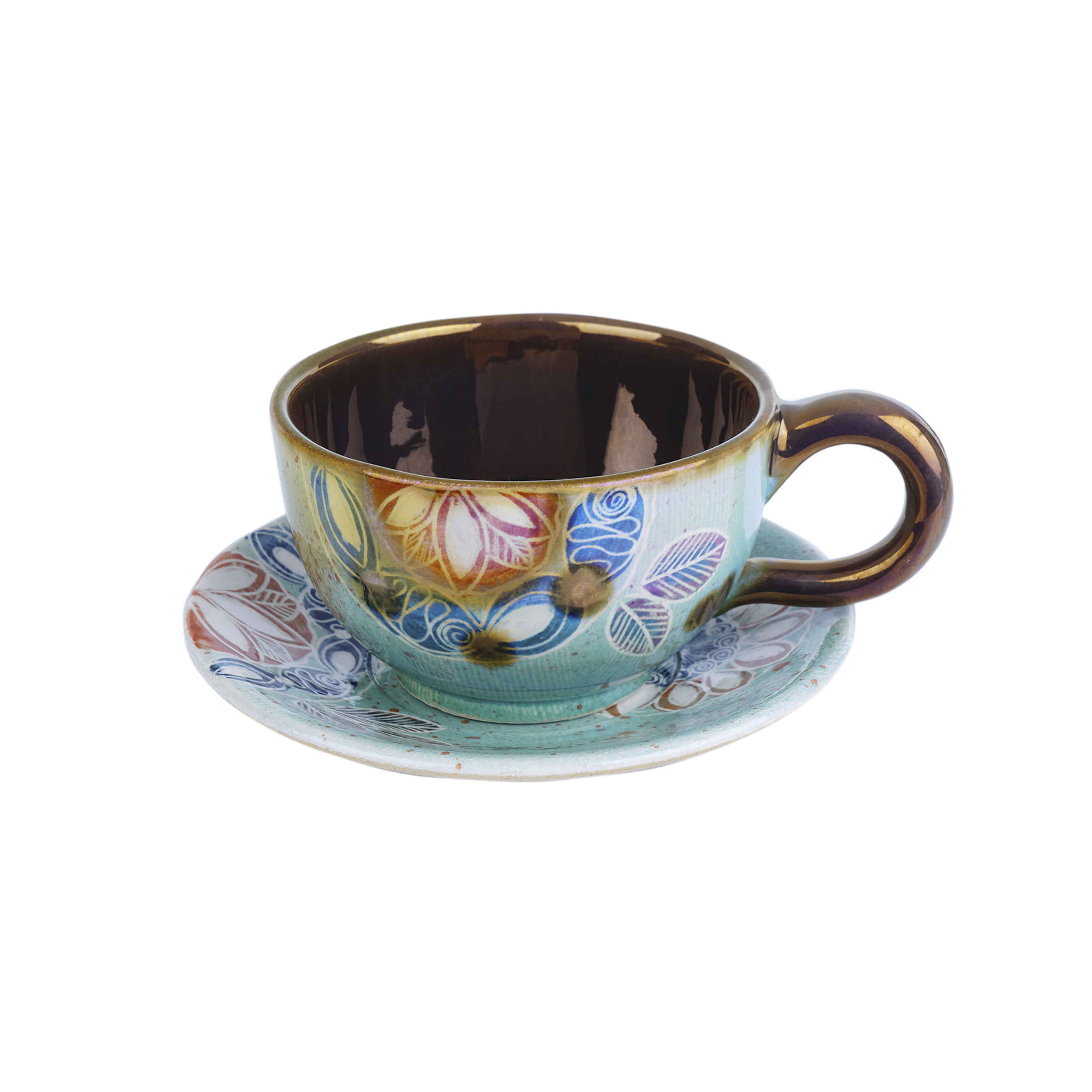 Persian Teacup Set with Saucer – Skakil Ceramic Design