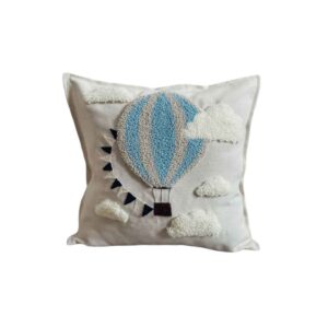 Punch Needle Cushion Cover – Embroidered Balloon Design Aria