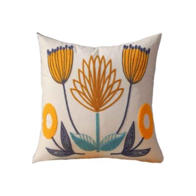 Punch Needle Cushion Cover - Embroidered Arj Design