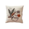 Punch Needle Cushion Cover - Embroidered Face Design