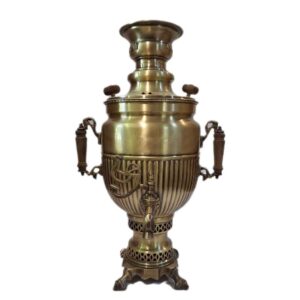 Persian Brass Samovar Decorative Charcoal Tea Maker 5.5-Liter