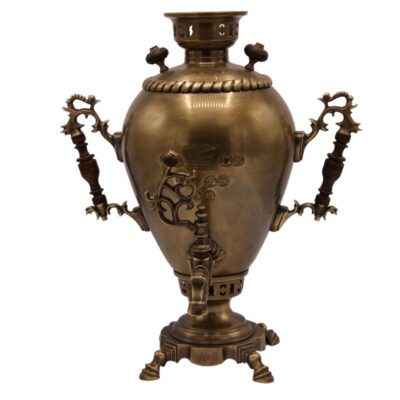 Persian Brass Samovar Decorative Charcoal Tea Maker 6-Liter