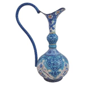 Decorative Pitcher Handcrafted With Persian Minakari Enamel Raha