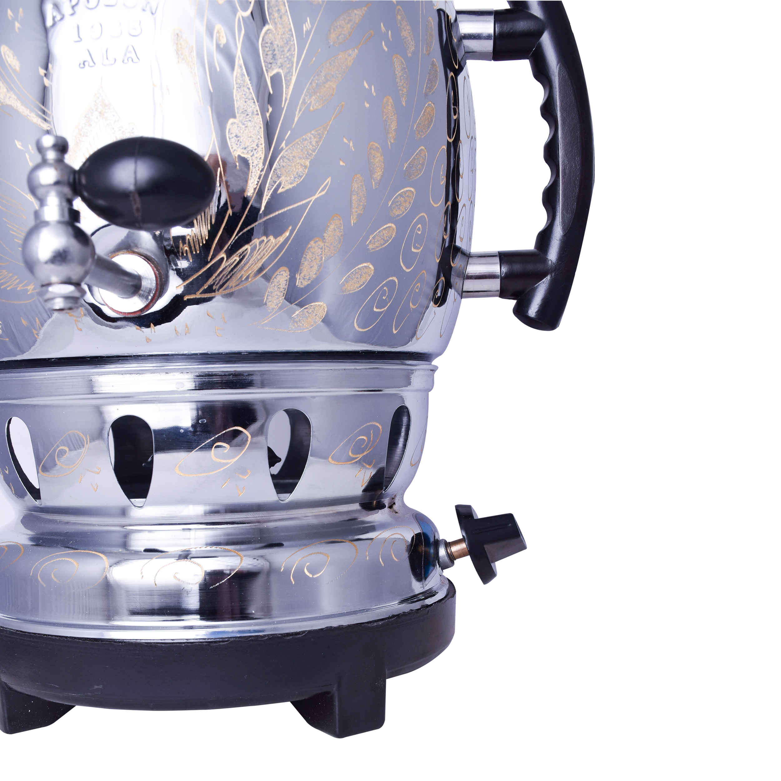 Gas Samovar Tea Maker with Teapot Model Apolon 6-Liter
