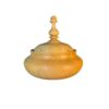 Handcrafted Wooden Sugar Bowl with Lid - Rustic Style Bayan