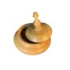 Handcrafted Wooden Sugar Bowl with Lid - Rustic Style Bayan