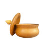 Handcrafted Wooden Sugar Bowl with Lid - Rustic Style Vania