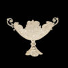 Decorative Persian Filigree Silver-Coated Vases and Bowl, Featuring a Traditional Floral Design in a Trumpet Shape