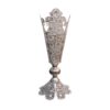 Decorative Persian Filigree Silver-Coated Trumpet Vase, Featuring the Jalil Design for a Touch of Classic Persian Art