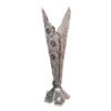 Decorative Persian Filigree Silver-Coated Trumpet Vase, Featuring the Moshaki Design for Stunning Traditional Art