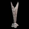 Decorative Persian Filigree Silver-Coated Trumpet Vase, Featuring the Moshaki Design for Stunning Traditional Art