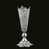 Decorative Persian Filigree Silver-Coated Trumpet Vase, Featuring the Nazanin Design for a Refined and Elegant Look