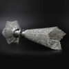 Decorative Persian Filigree Silver-Coated Trumpet Vase, Featuring the Nazanin Design for a Refined and Elegant Look
