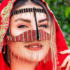Handcrafted Rhinestone Battoulah Mask - Gulf Burqa Rangi