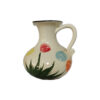 Handcrafted Pottery Pitcher - Lana Cream Floral Design
