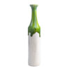 Pottery Single Stem Vase with a Drip Glaze Design, Handmade and Perfect as an Aesthetic Gift for Plant Lovers