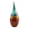 Decorative Mini Flower Pottery Vase, Handcrafted with a Beautiful Drip Glaze Design for a Unique Accent