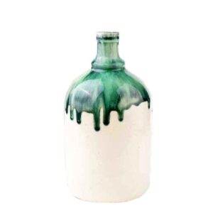 Pottery Bud Vase with a Drip Glaze Design, Handcrafted and Suitable for Gifting or Decorating Your Home